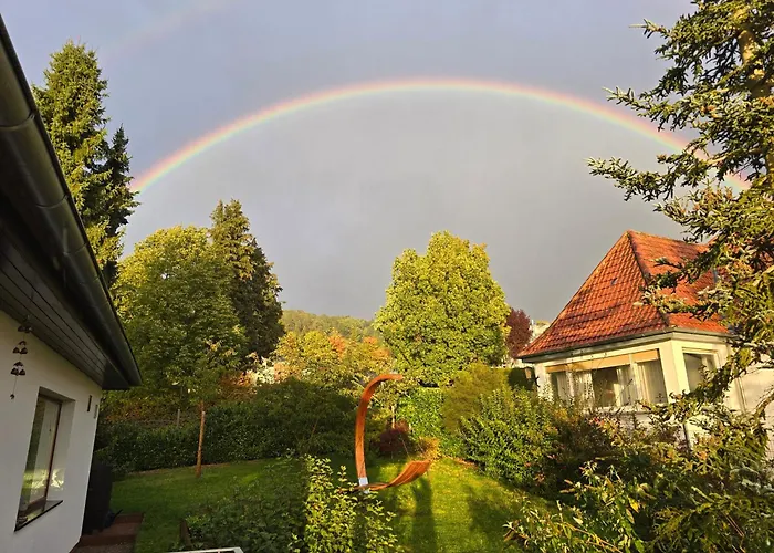 Exklusive - Direkt Am Waldrand - Grosser Garten Kompett Umzaeunt - Hunde Willkommen - 2 Private Stellplaetze Apartment Bad Salzschlirf