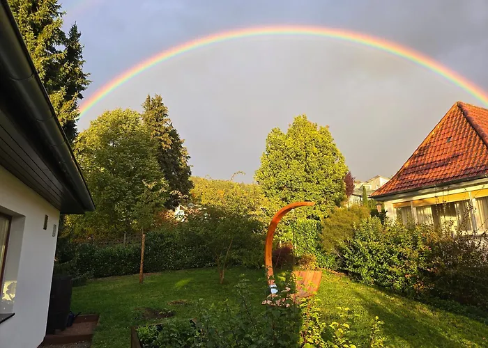 Exklusive - Direkt Am Waldrand - Grosser Garten Kompett Umzaeunt - Hunde Willkommen - 2 Private Stellplaetze Apartment